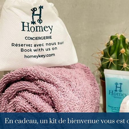 Homey Keola - Parking Prive Gratuit - Aux Portes De Geneve - Au Pied Du Tram - Appartement Avec 1 Chambre Et Un Grand Salon Avec Un Canape-Lit アンビイ エクステリア 写真