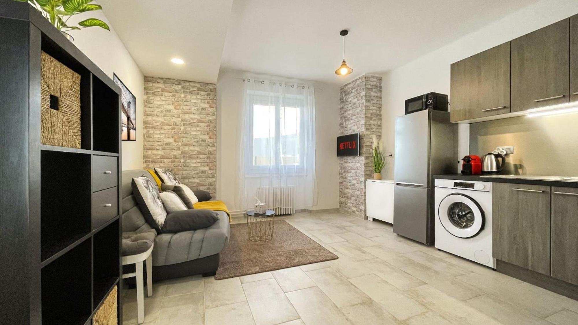 Homey Keola - Parking Prive Gratuit - Aux Portes De Geneve - Au Pied Du Tram - Appartement Avec 1 Chambre Et Un Grand Salon Avec Un Canape-Lit アンビイ エクステリア 写真