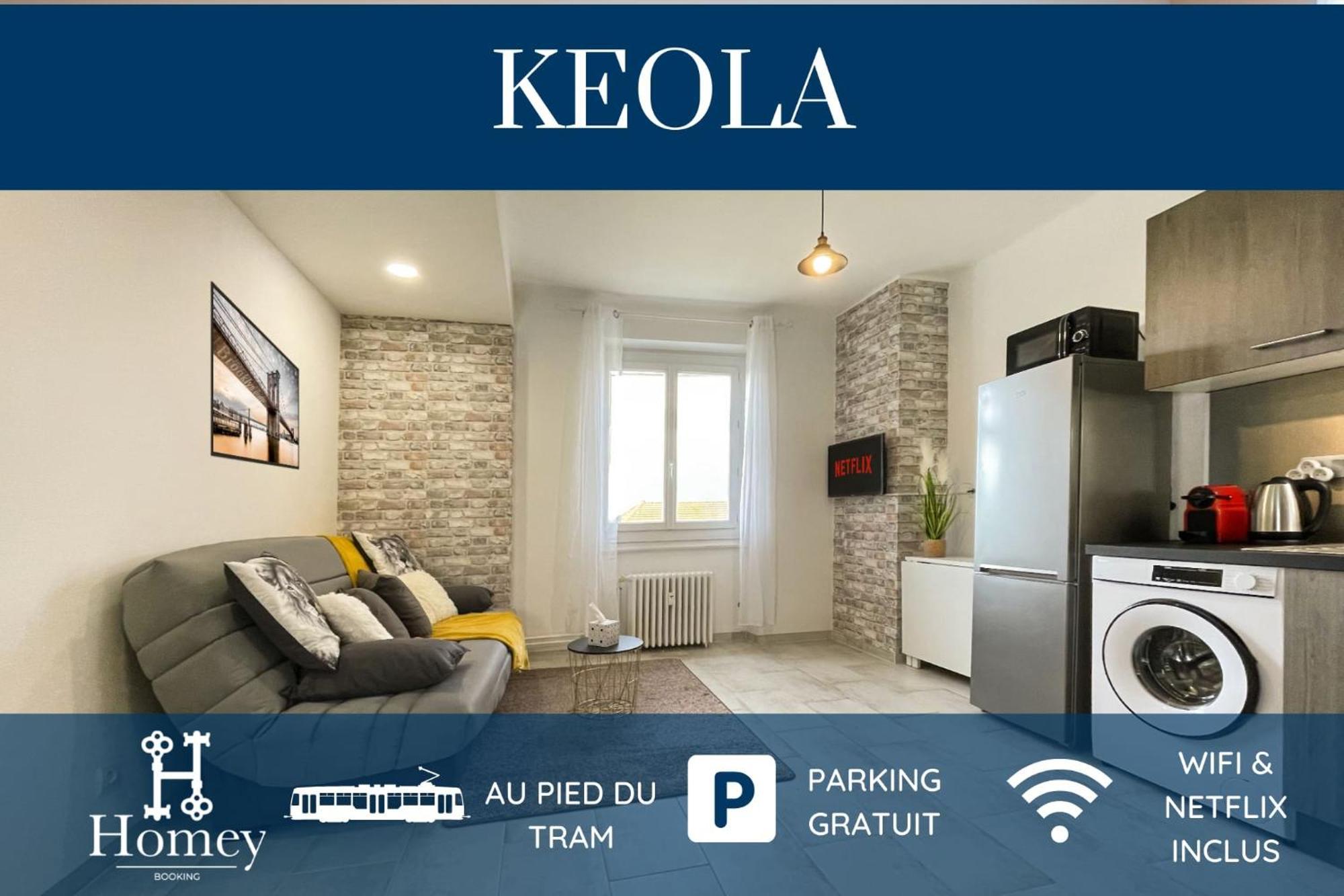 Homey Keola - Parking Prive Gratuit - Aux Portes De Geneve - Au Pied Du Tram - Appartement Avec 1 Chambre Et Un Grand Salon Avec Un Canape-Lit アンビイ エクステリア 写真